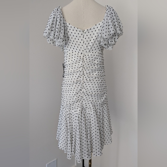 Bardot Jesse Ruched Polka Dot Dress - Picture 10 of 12